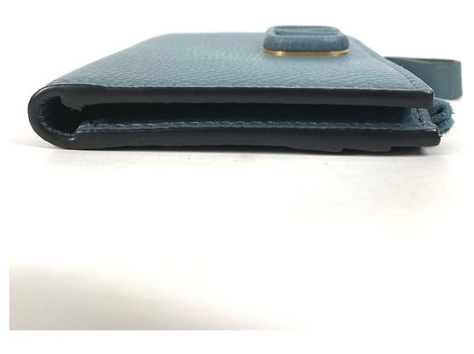 Portafoglio bi-fold in pelle Valentino Blu - vista 2