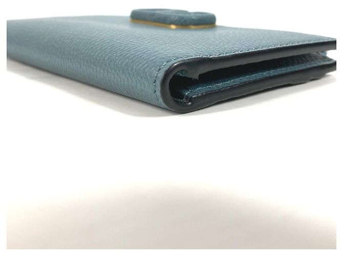 Portafoglio bi-fold in pelle Valentino Blu - vista 5