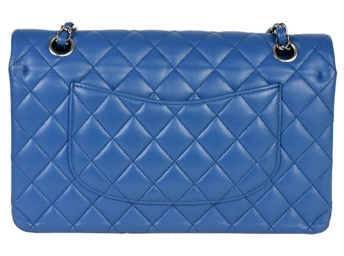 Borsa a tracolla Chanel Matelasse 25 W Flap Chain Blu - vista 3
