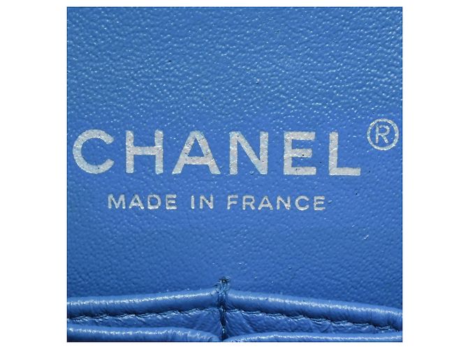 Borsa a tracolla Chanel Matelasse 25 W Flap Chain Blu - vista 6