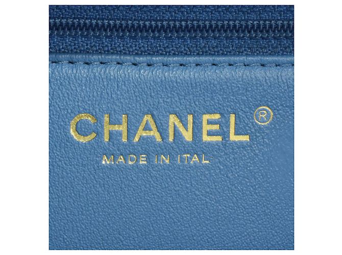 CHANEL Matelasse Coco Mark 2way Bowling Bag No. 27 Blu - vista 7