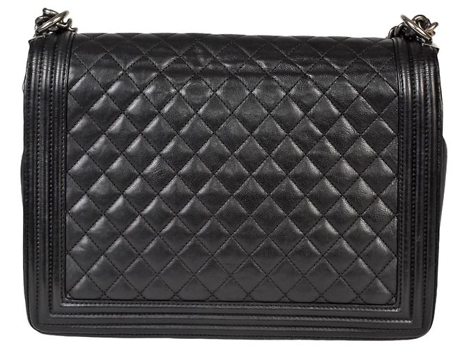 Borsa a Spalla Chanel Boy Chanel Matelasse Coco Mark Chain Nero - vista 3