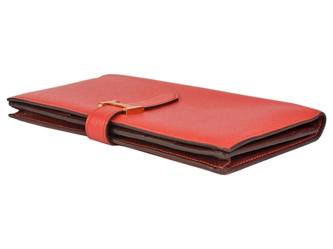 Hermès Bearn Long Wallet Rot - Ansicht 3