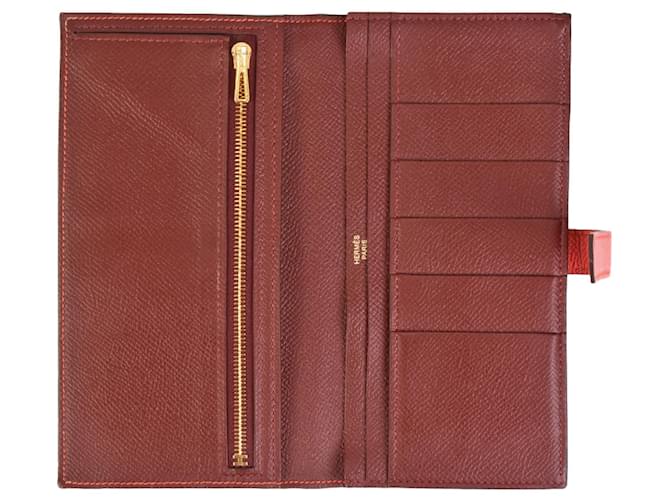 Hermès Bearn Long Wallet Rot - Ansicht 4