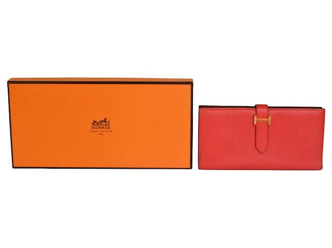 Hermès Bearn Long Wallet Rot - Ansicht 8