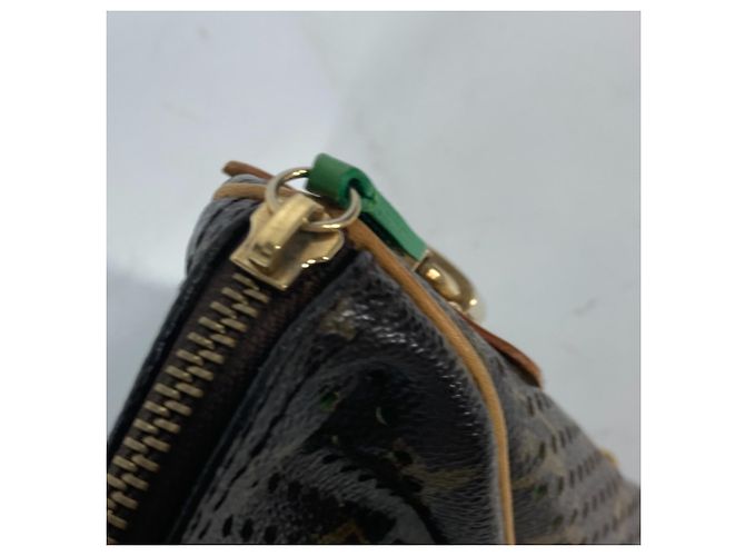 Bolso Boston Louis Vuitton Monogram Perforated Speedy 30 Castaño Verde - vista 11