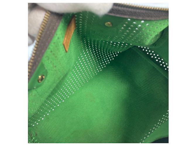 Bolso Boston Louis Vuitton Monogram Perforated Speedy 30 Castaño Verde - vista 13