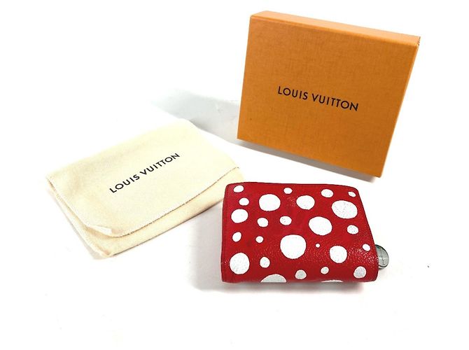 Louis Vuitton Yayoi Kusama Bi-Fold Wallet Weiß Rot - Ansicht 15