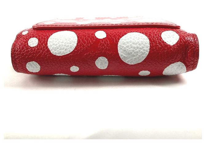 Louis Vuitton Yayoi Kusama Bi-Fold Wallet Weiß Rot - Ansicht 2