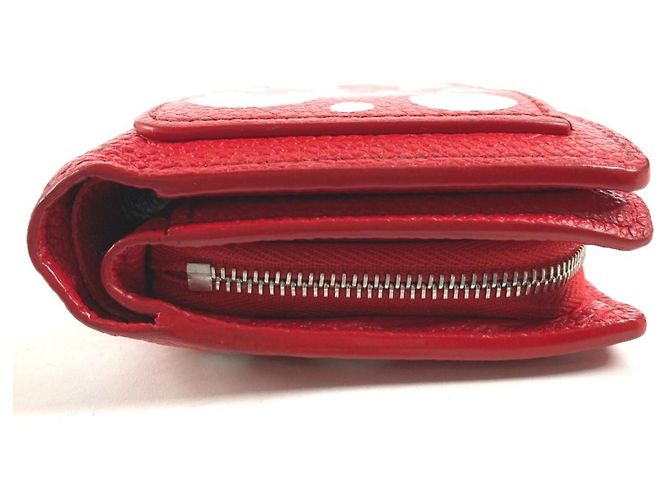 Louis Vuitton Yayoi Kusama Bi-Fold Wallet Weiß Rot - Ansicht 3