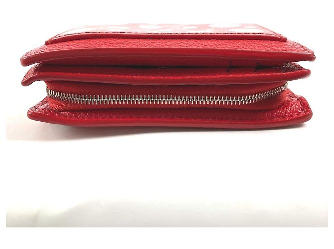 Louis Vuitton Yayoi Kusama Bi-Fold Wallet Weiß Rot - Ansicht 4