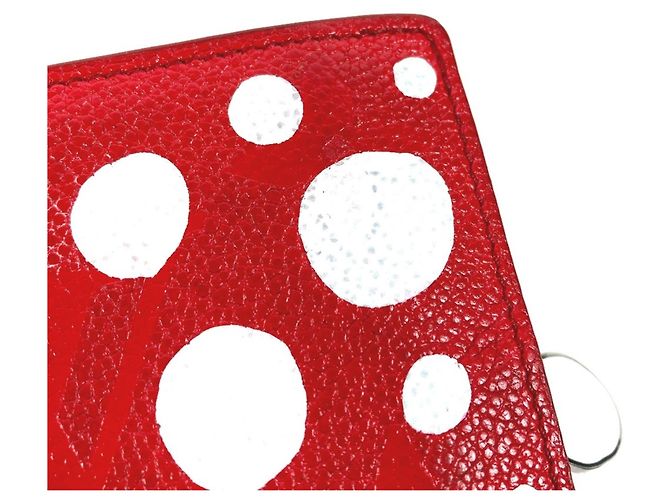 Louis Vuitton Yayoi Kusama Bi-Fold Wallet Weiß Rot - Ansicht 7