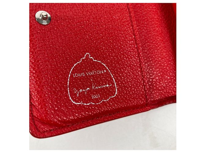 Louis Vuitton Yayoi Kusama Bi-Fold Wallet Weiß Rot - Ansicht 9