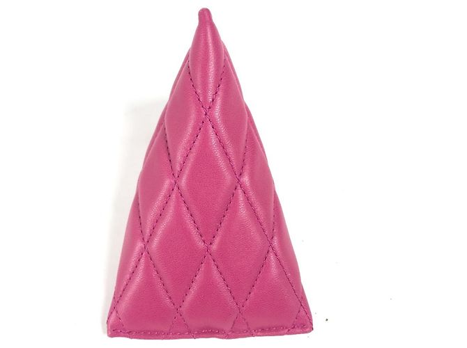 Portafoglio monete in pelle rosa Saint Laurent - vista 4