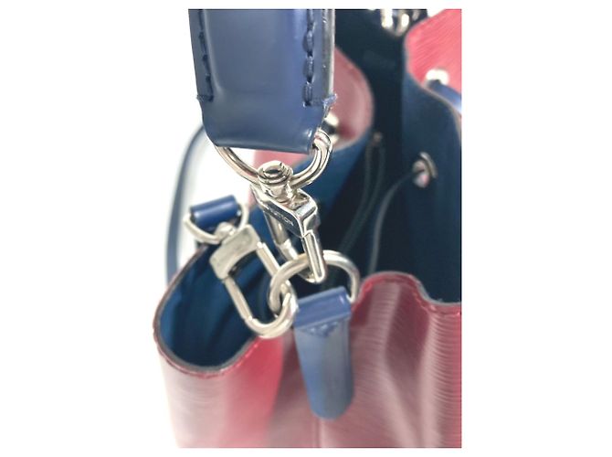 Néonoé Borsa Louis Vuitton M55303 Epi NeoNoe Blu Bordò - vista 11