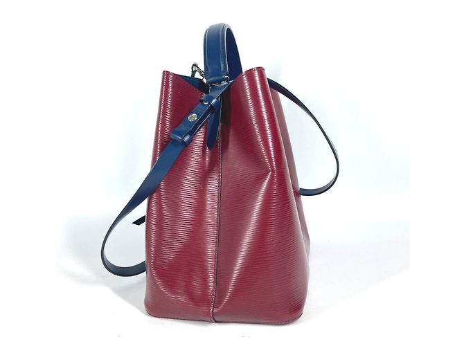 Néonoé Borsa Louis Vuitton M55303 Epi NeoNoe Blu Bordò - vista 3