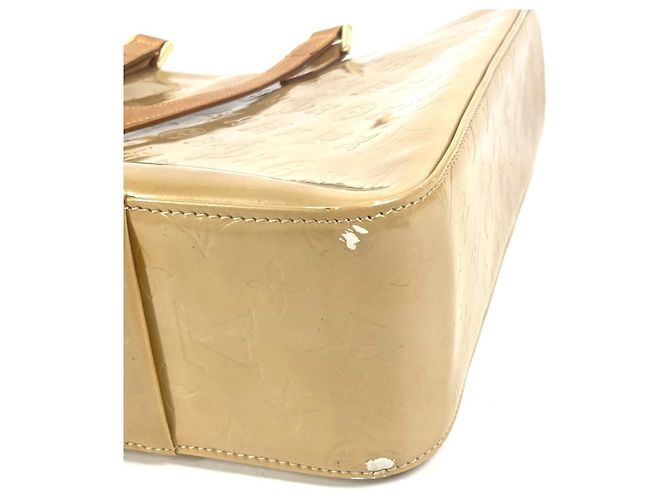 Borsa Tote Louis Vuitton Monogram Vernis Columbus Beige - vista 5