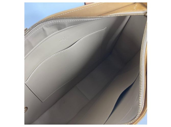 Borsa Tote Louis Vuitton Monogram Vernis Columbus Beige - vista 8