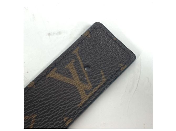 Louis Vuitton Monogram Santur Gürtel mit LV Initialen Schnalle Braun Monogramm - Ansicht 10