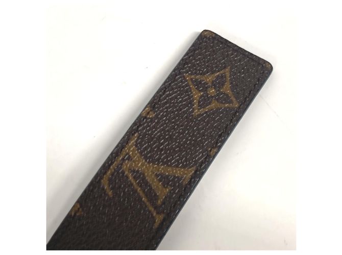 Louis Vuitton Monogram Santur Gürtel mit LV Initialen Schnalle Braun Monogramm - Ansicht 13