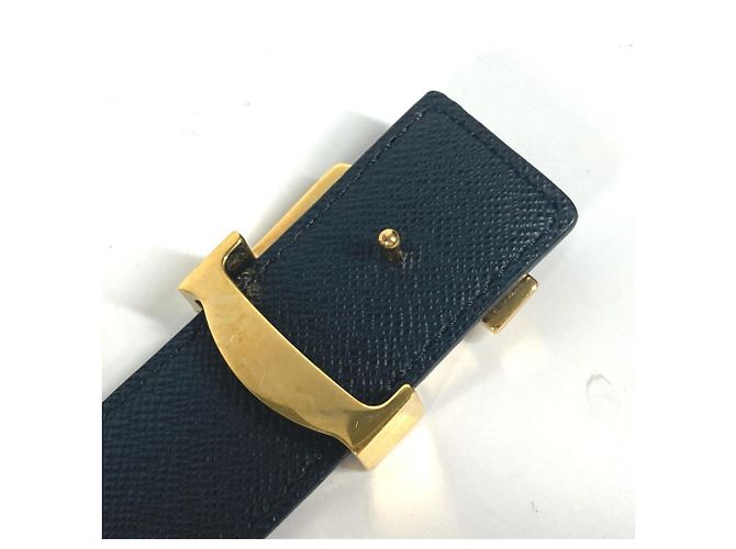 Louis Vuitton Monogram Santur Gürtel mit LV Initialen Schnalle Braun Monogramm - Ansicht 7