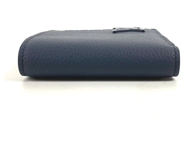 Louis Vuitton Navy Leather Bi-fold Wallet Navy blue - view 4