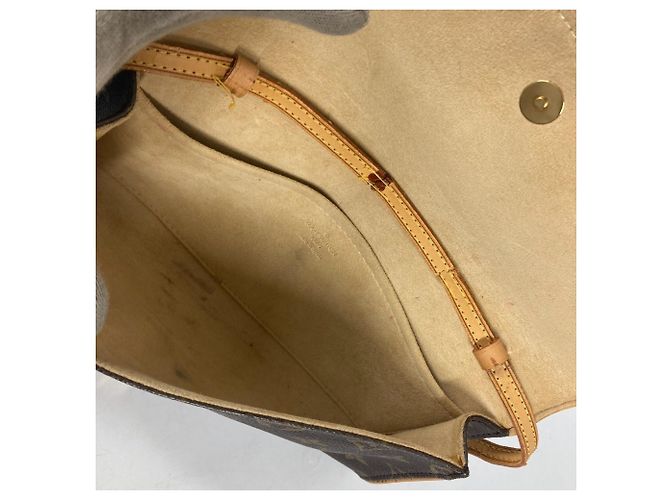 Borsa Louis Vuitton Monogram Pochette Twin GM Marrone - vista 12