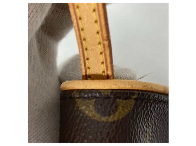 Borsa Louis Vuitton Monogram Pochette Twin GM Marrone - vista 5