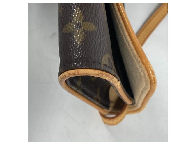 Borsa Louis Vuitton Monogram Pochette Twin GM Marrone - vista 8