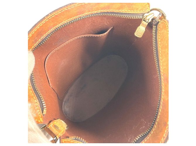 Borsa a tracolla Louis Vuitton Monogram Drouot Pochette Marrone Monogramma - vista 9