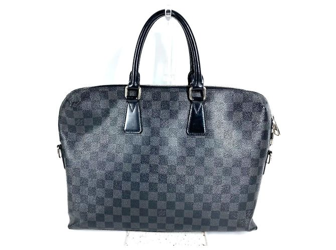 Borsa Port Document Jour Louis Vuitton Damier Graphite Nero - vista 2
