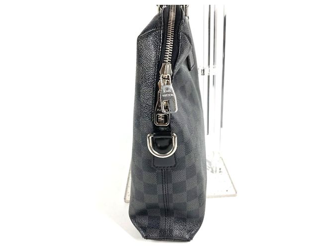 Borsa Port Document Jour Louis Vuitton Damier Graphite Nero - vista 4