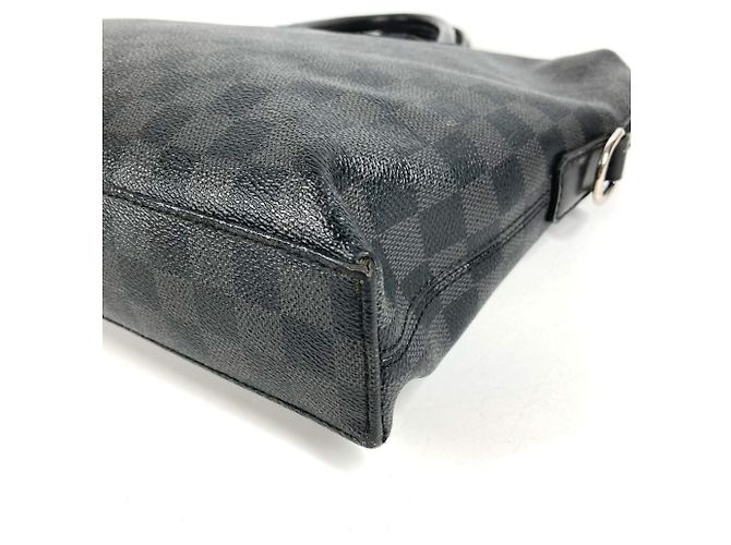 Borsa Port Document Jour Louis Vuitton Damier Graphite Nero - vista 7