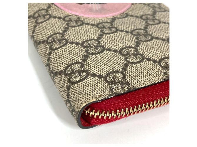 Cartera larga Gucci GG Supreme Bosco Roja Beige - vista 4