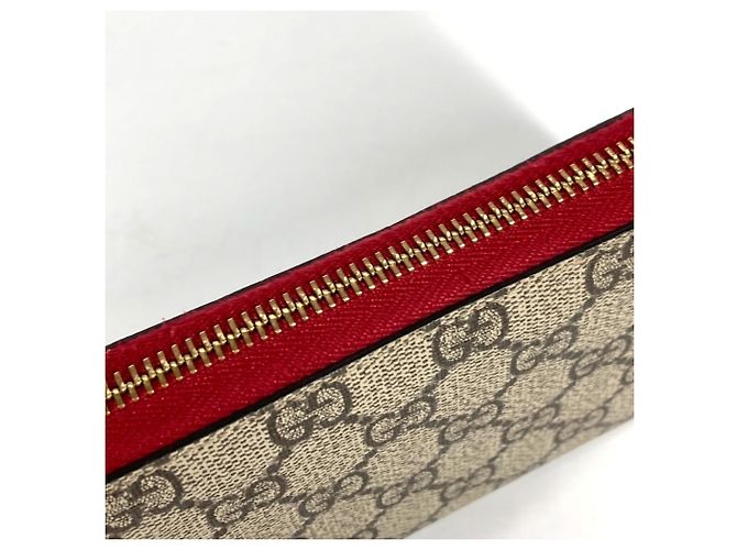 Cartera larga Gucci GG Supreme Bosco Roja Beige - vista 8