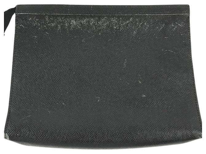 Louis Vuitton Taiga Pochette Voyage Second Bag Schwarz Grau - Ansicht 11