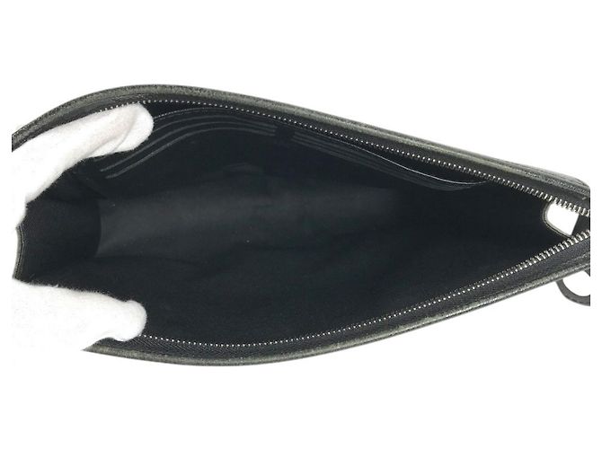 Louis Vuitton Taiga Pochette Voyage Second Bag Schwarz Grau - Ansicht 12