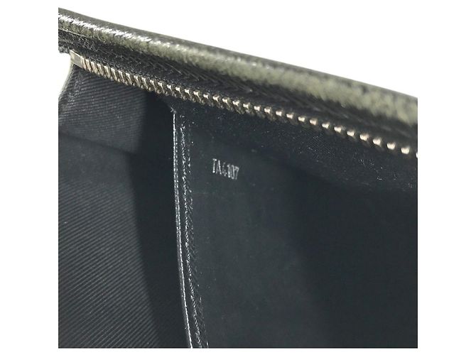 Louis Vuitton Taiga Pochette Voyage Second Bag Schwarz Grau - Ansicht 17
