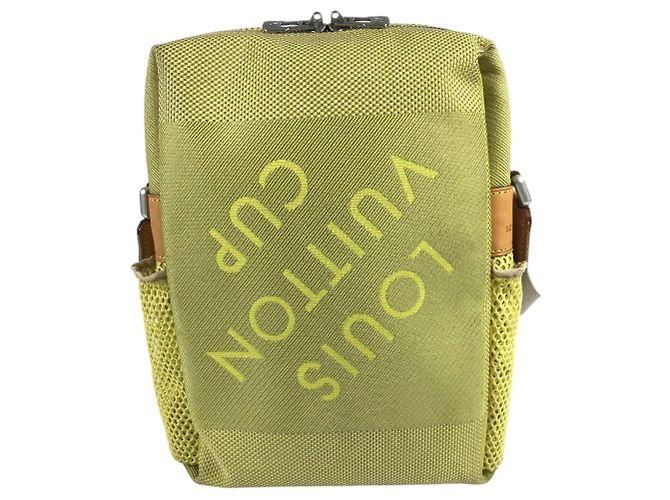 Borsa a tracolla Louis Vuitton Damier Geant Weatherly Giallo - vista 2