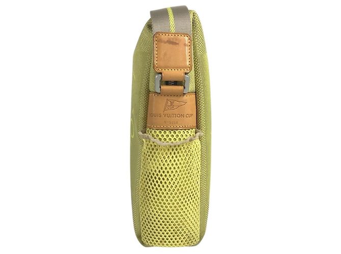 Borsa a tracolla Louis Vuitton Damier Geant Weatherly Giallo - vista 3