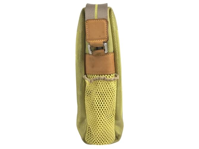Borsa a tracolla Louis Vuitton Damier Geant Weatherly Giallo - vista 4