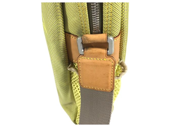 Borsa a tracolla Louis Vuitton Damier Geant Weatherly Giallo - vista 8