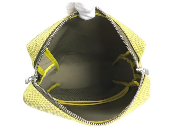 Borsa a tracolla Louis Vuitton Damier Geant Weatherly Giallo - vista 9