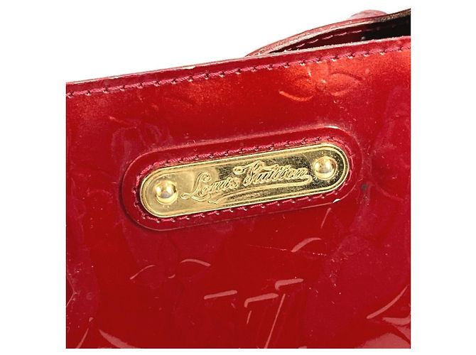 Borsa Tote Louis Vuitton Monogram Vernis Wilshire PM Rosso - vista 11