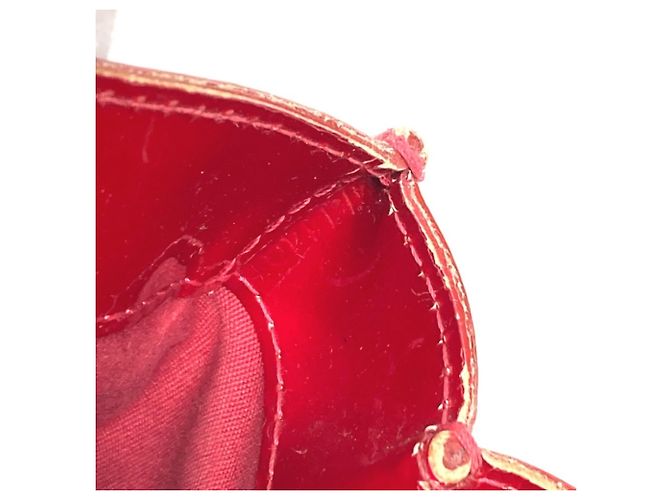 Borsa Tote Louis Vuitton Monogram Vernis Wilshire PM Rosso - vista 15