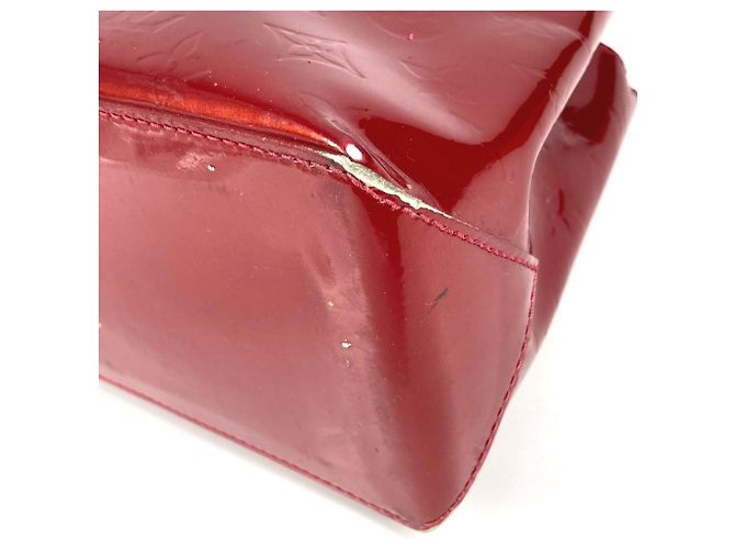 Borsa Tote Louis Vuitton Monogram Vernis Wilshire PM Rosso - vista 6