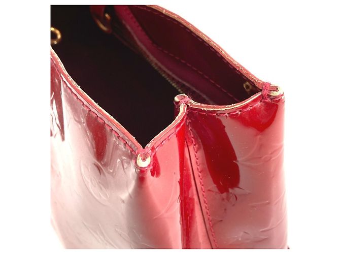 Borsa Tote Louis Vuitton Monogram Vernis Wilshire PM Rosso - vista 9