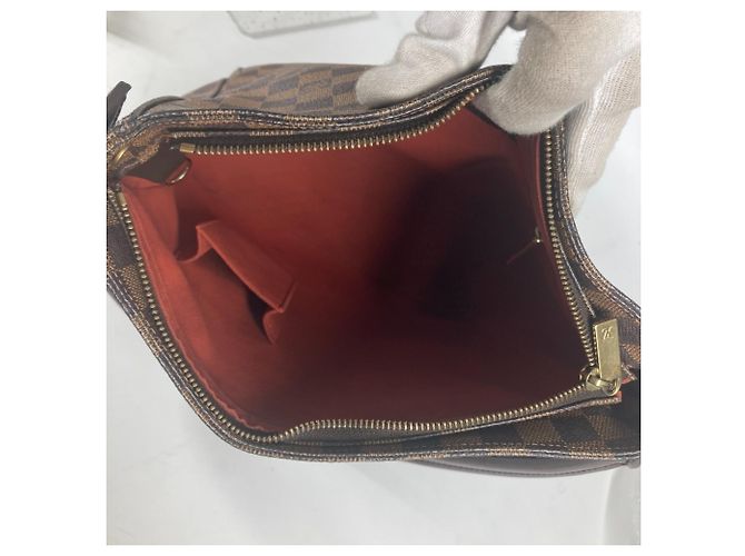 Borsa a tracolla Louis Vuitton Damier Looping GM Marrone Damier ebene - vista 10