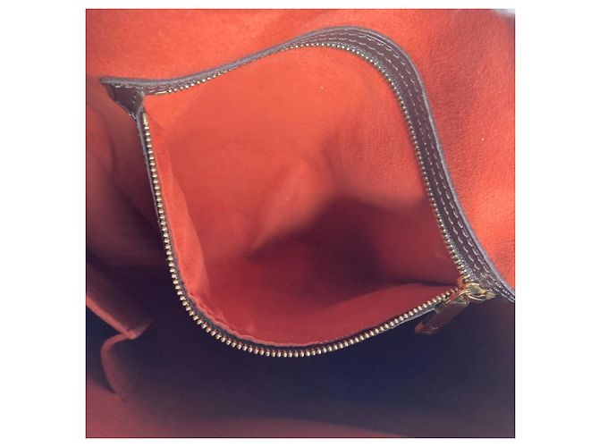 Borsa a tracolla Louis Vuitton Damier Looping GM Marrone Damier ebene - vista 12