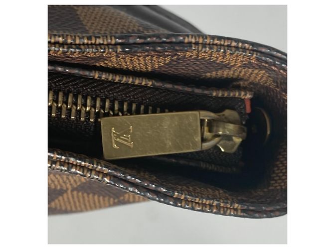 Borsa a tracolla Louis Vuitton Damier Looping GM Marrone Damier ebene - vista 9